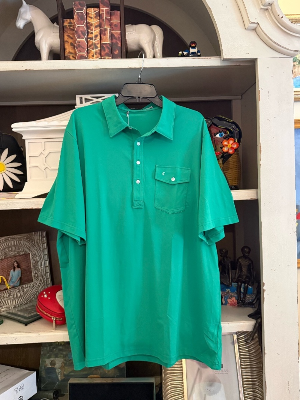 Criquet mens green XXL polo nwt